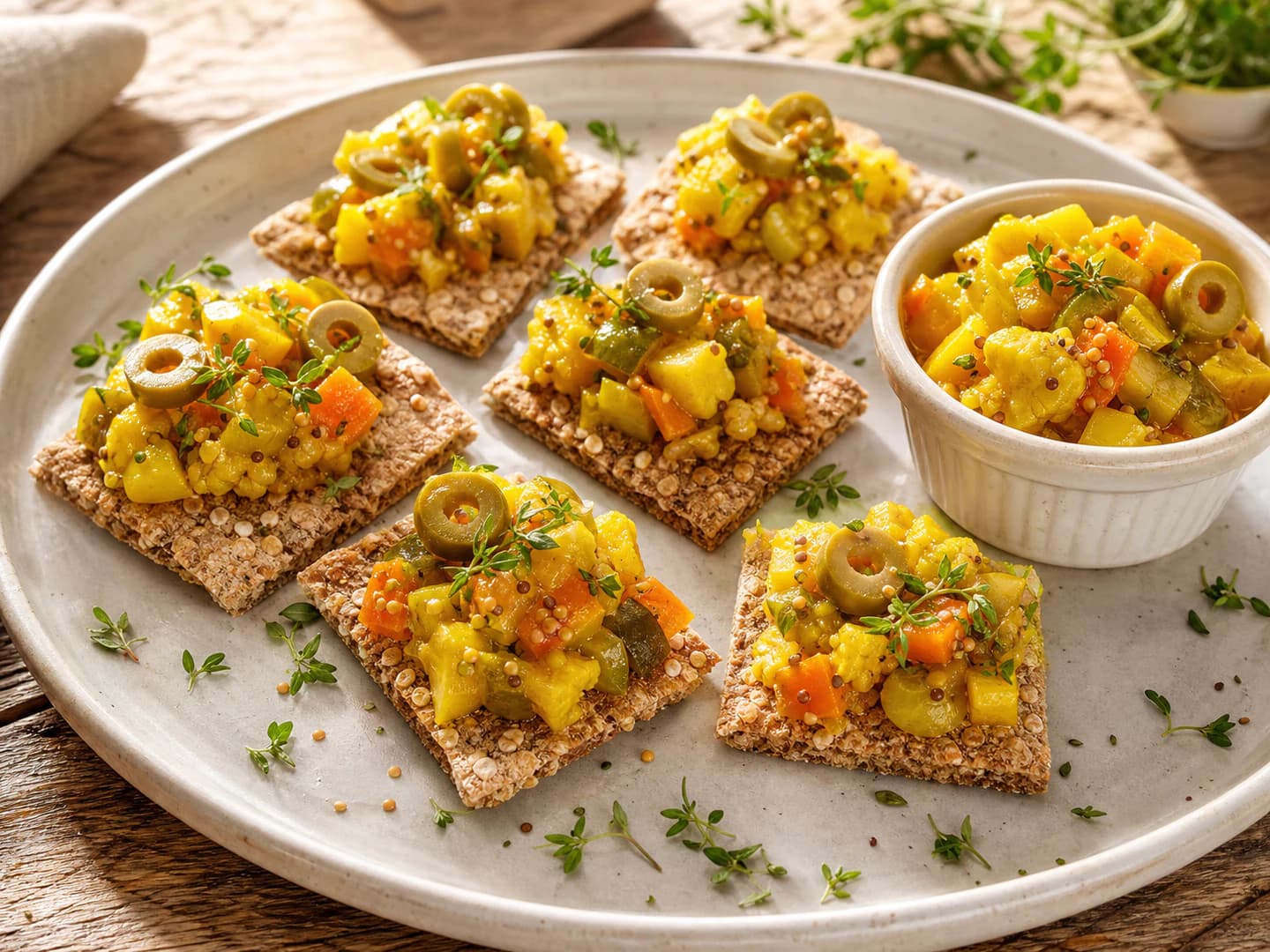 Jangali piccalilli with olives